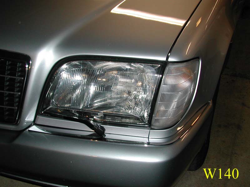 European Headlight Conversion on the W140